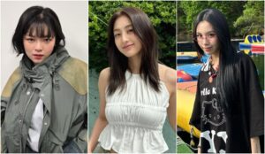 Jeongyeon, Jihyo e Chaeyoung, do grupo TWICE