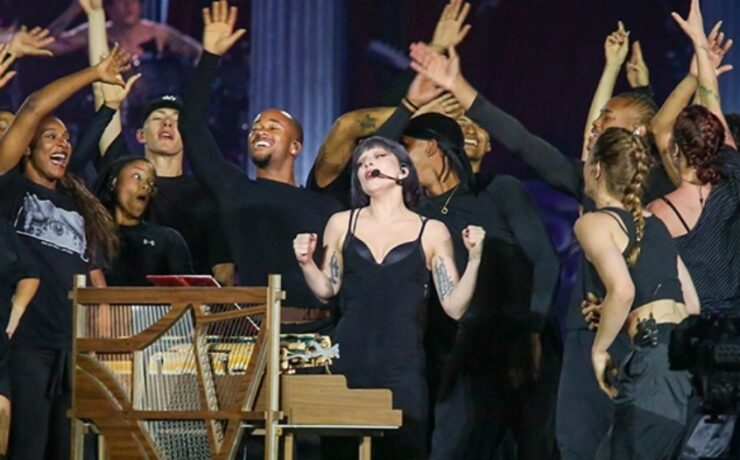 Lady Gaga fez ensaio antes de show em Copacabana (JC Pereira/AGNews)