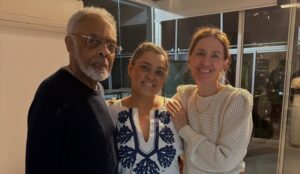 Gilberto com Preta e Flora Gil