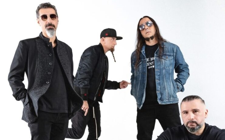 Serj Tankian, Shavo Odadjian, Daron Malakian e John Dolmayan formam o System of a Down (divulgação/Facebook SOAD)