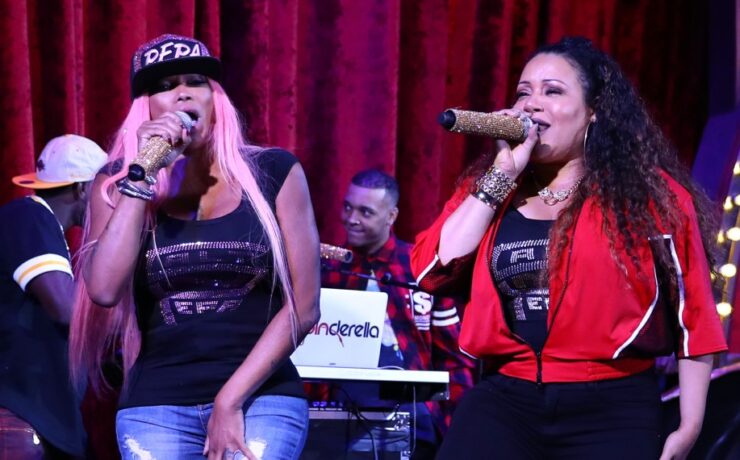 Salt-N-Pepa em evento em 2018