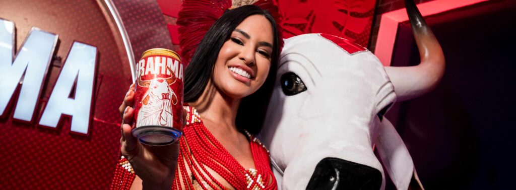 Isabelle Nogueira posa com Brahma para o Festival da Cunhã (Divulgação)