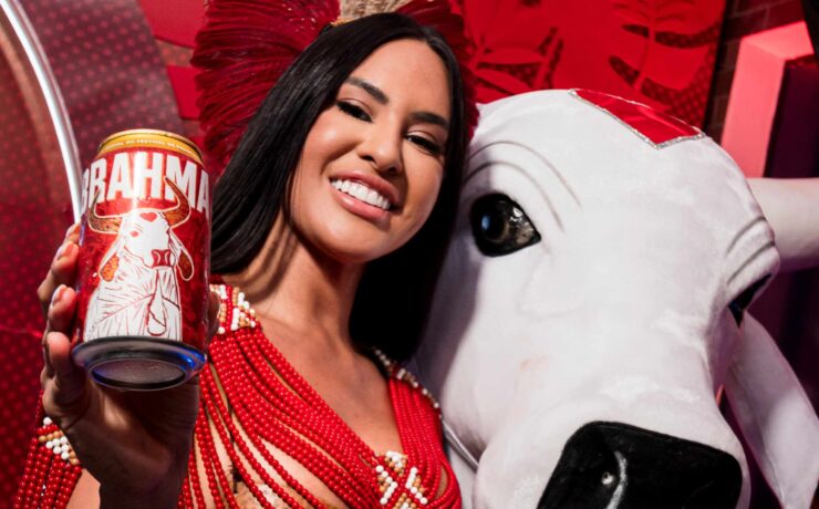 Isabelle Nogueira posa com Brahma para o Festival da Cunhã (Divulgação)