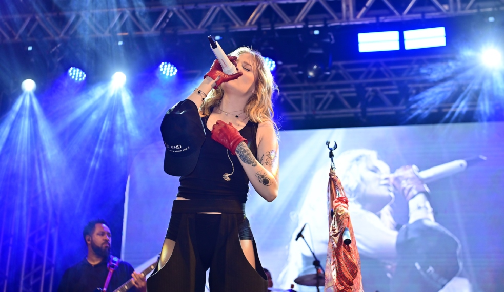 Luísa Sonza se apresenta na Virada Cultural, no palco da Freguesia do Ó (Marcelo Sá Barretto/Brazil News)