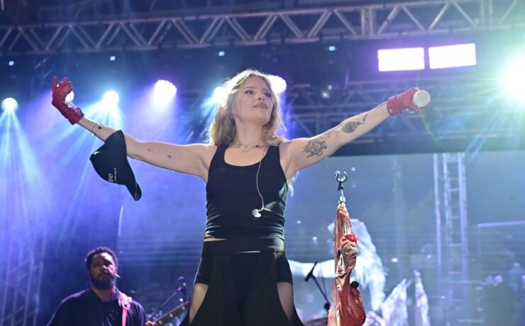 Luísa Sonza se apresenta na Virada Cultural, no palco da Freguesia do Ó (Marcelo Sá Barretto/Brazil News)