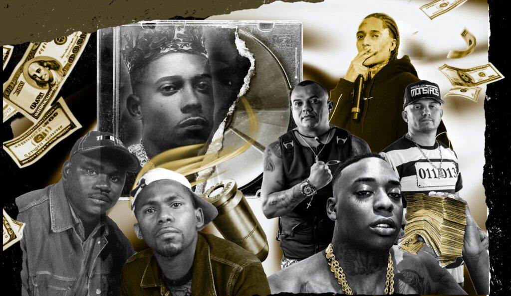 Uma linha do tempo do funk proibidão (Arte: Lucas Vieira/Billboard Brasil)