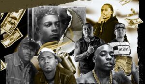 Uma linha do tempo do funk proibidão (Arte: Lucas Vieira/Billboard Brasil)