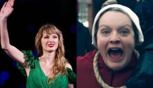 Taylor Swift em 'The Handmaid's Tale'_ (redes sociais_reprodução YouTube)