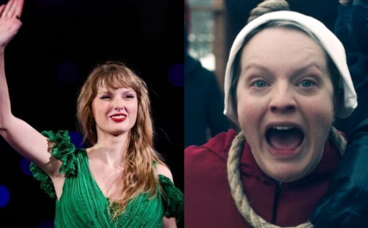 Taylor Swift em 'The Handmaid's Tale'_ (redes sociais_reprodução YouTube)