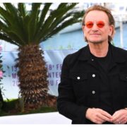 Bono Vox durante premiere em Cannes