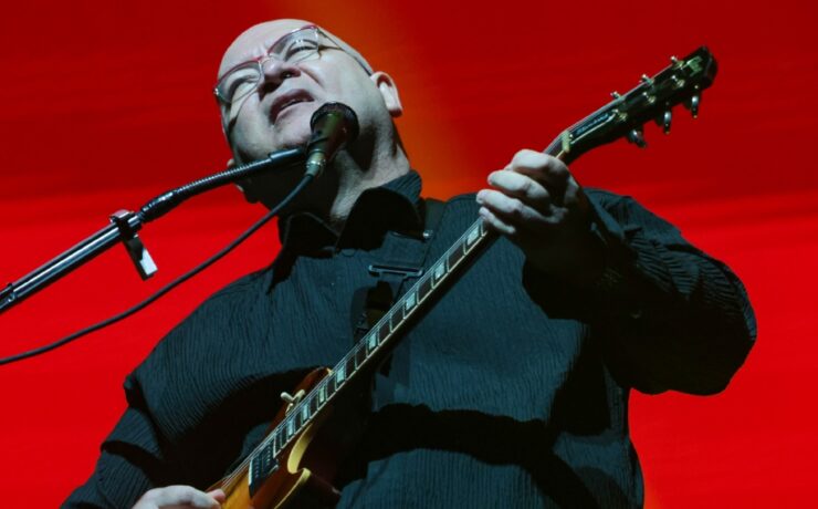 Herbert Vianna durante o show dos Paralamas do Sucesso - 40 Anos de Clássicos- no Allianz Parque, em São Paulo. (Tomzé Fonseca/ Agnews)