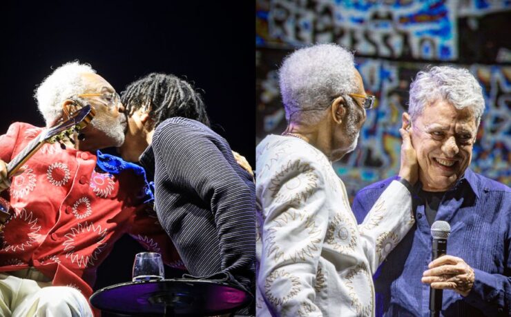 Gilberto Gil, Djavan e Chico Buarque