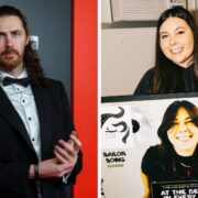 Os cantores Hozier e Gigi Perez