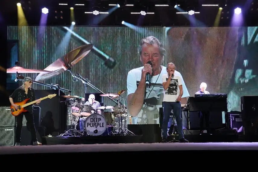 O quinteto inglês Deep Purple (André Veloso/Divulgação)