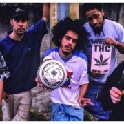 A banda Planet Hemp em registro feito nos anos 1990