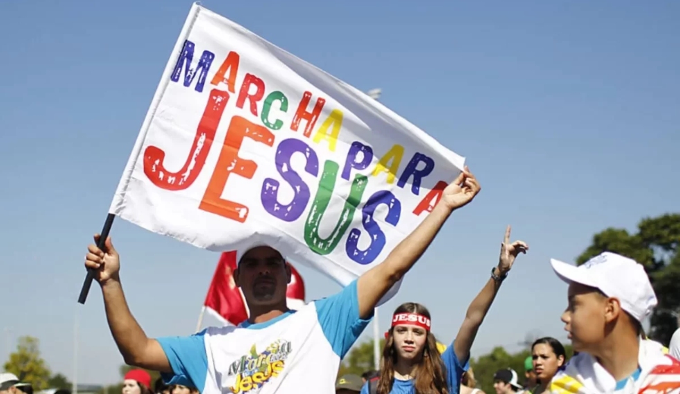 Fiéis na Marcha para Jesus (Instagram Jesus SP)