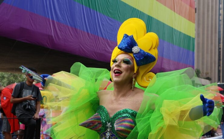 Tchaka na Parada LGBT+ de SP (Rovena Rosa/ Agência Brasil)