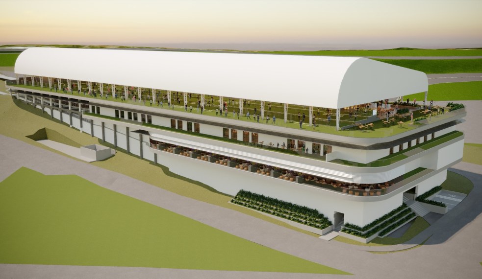 Imagem 3D da área VIP do The Town 2025