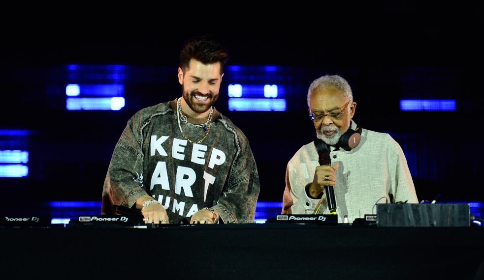 Alok e Gilberto Gil