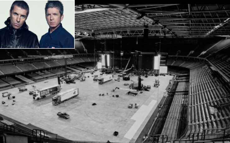 Palco da nova turnê do Oasis