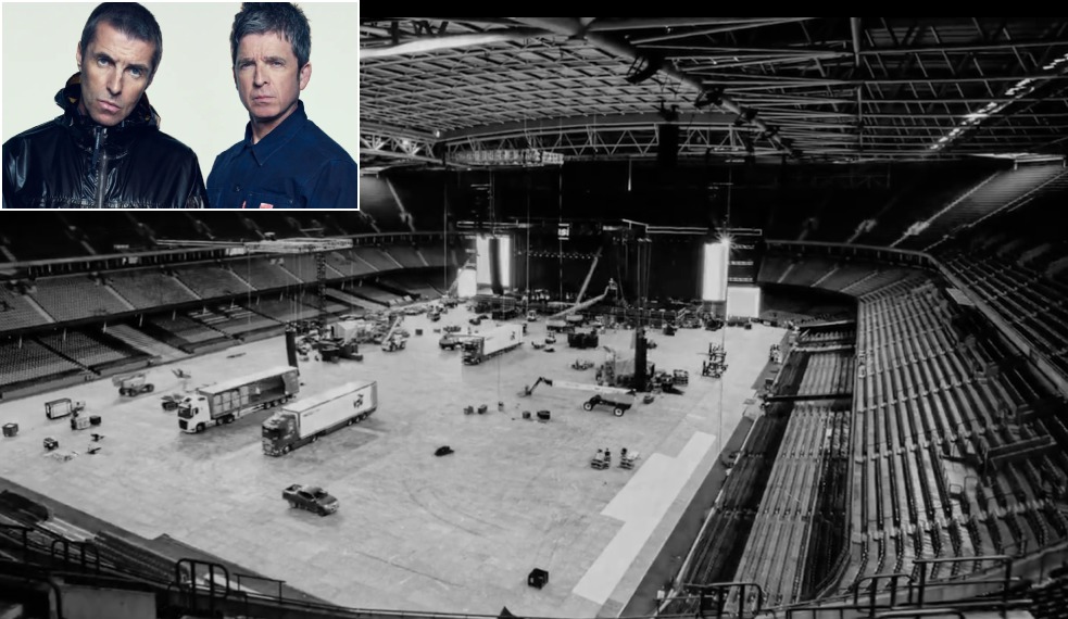 Palco da nova turnê do Oasis
