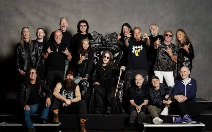 Lenda do heavy metal presentes na despedida do Black Sabbath (Ross Halfin/Instagram/divulgação)