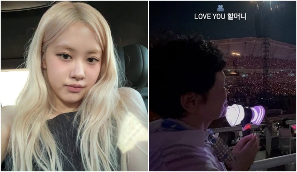 Avó de Rosé no show do BLACKPINK