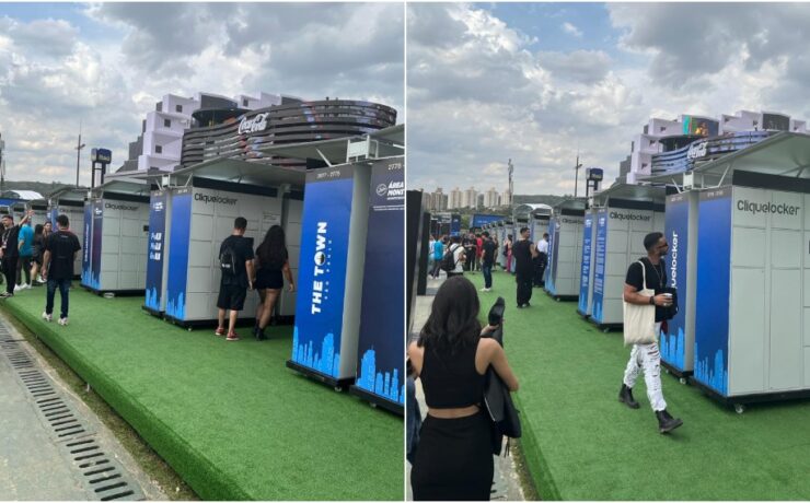 Lockers disponíveis no The Town em 2023