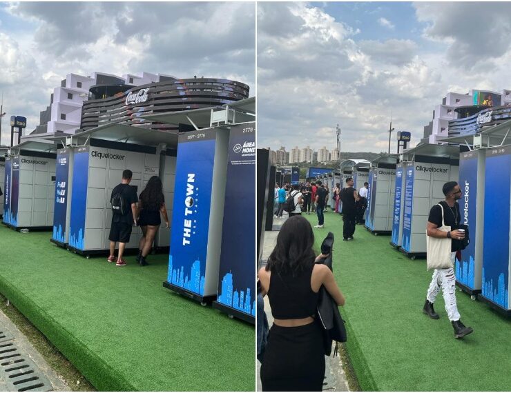 Lockers disponíveis no The Town em 2023