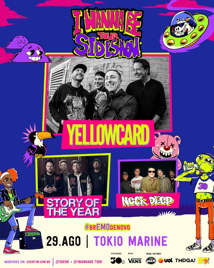 Anúncio do sideshow do I Wanna Be Tour
