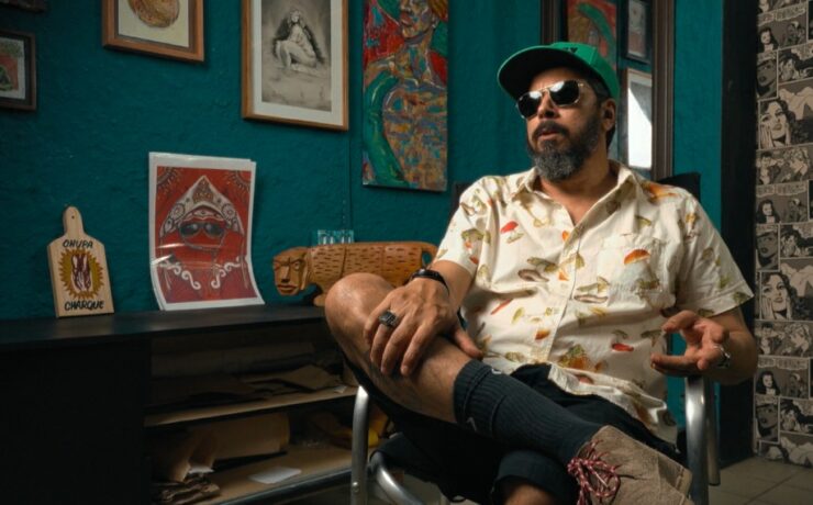 Jorge Du Peixe, vocalista da banda pernambucana Nação Zumbi.