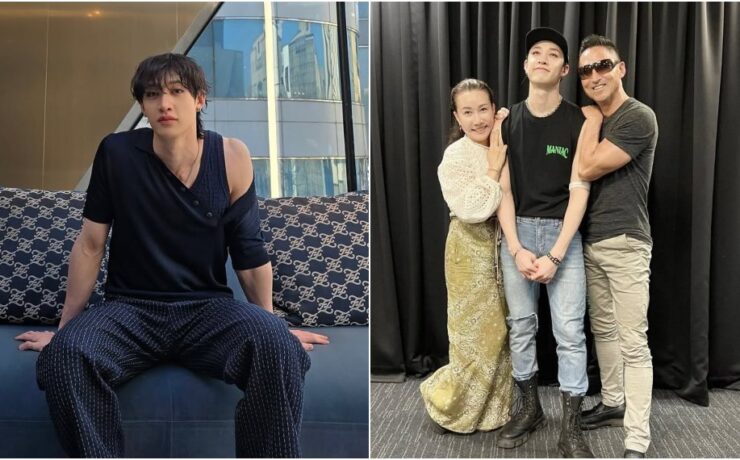 Bang Chan, do Stray Kids, com os pais