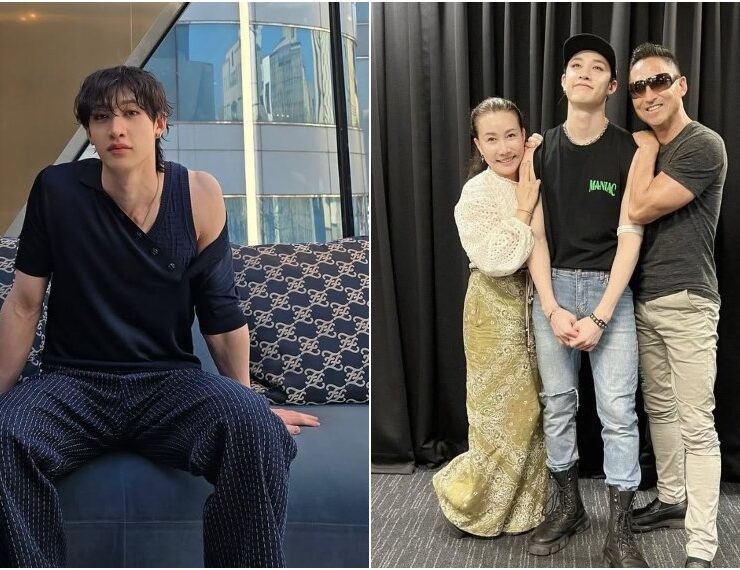 Bang Chan, do Stray Kids, com os pais