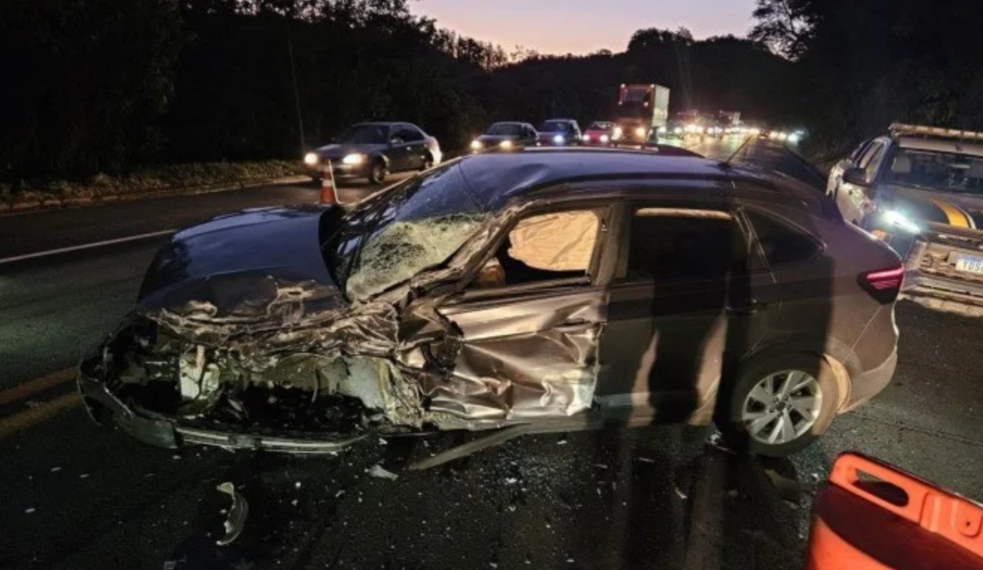 Fabiano sofreu acidente em estrada de MG