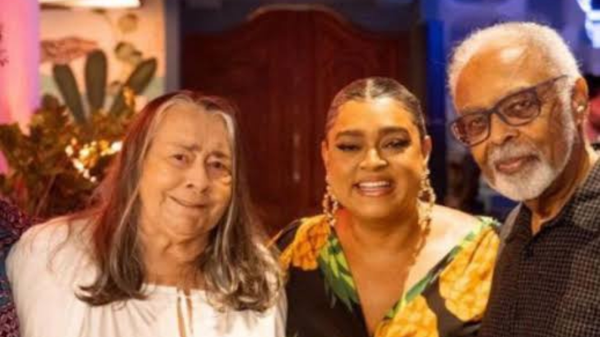 Sandra Gadelha, Preta Gil e Gilberto Gil (redes sociais)