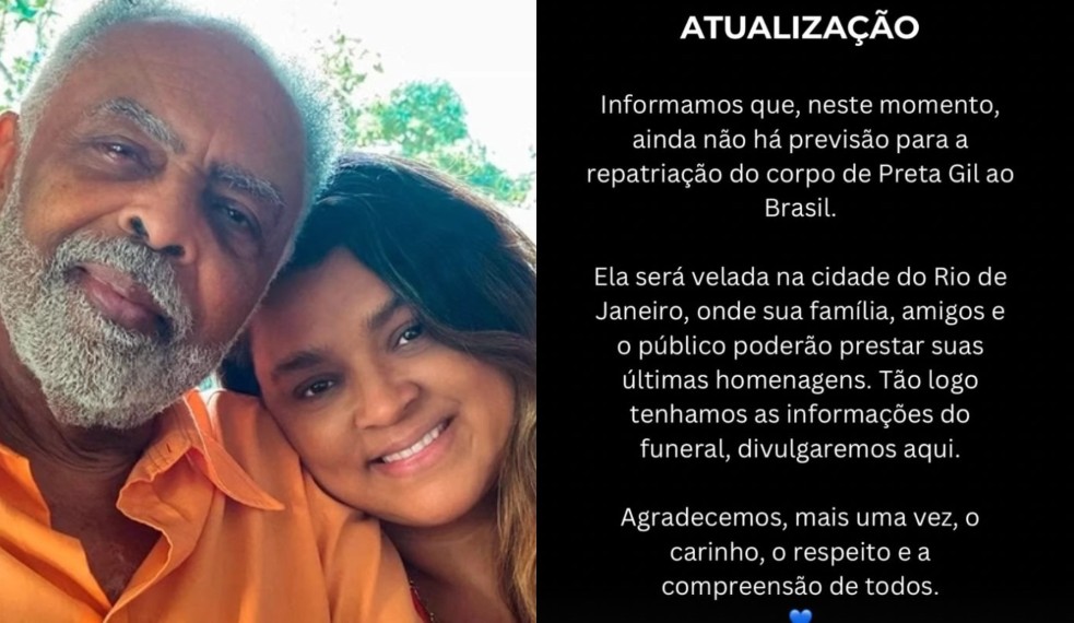 Comunicado em perfil de Gilberto Gil