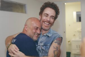 Paulo Junqueiro com Nando Reis