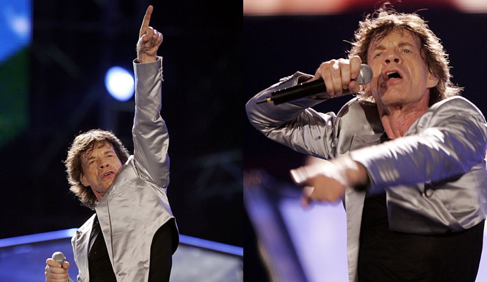 Mick Jagger, dos Rolling Stones, em show no Rio em 2016