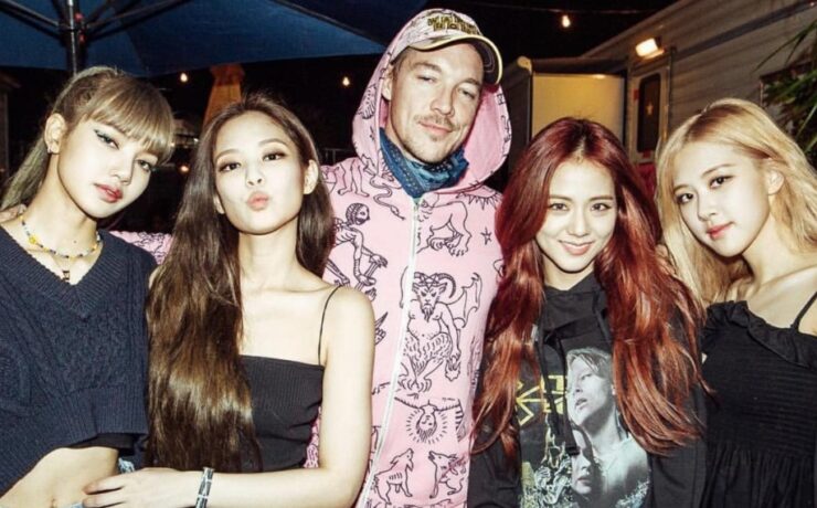 BLACKPINK com Diplo