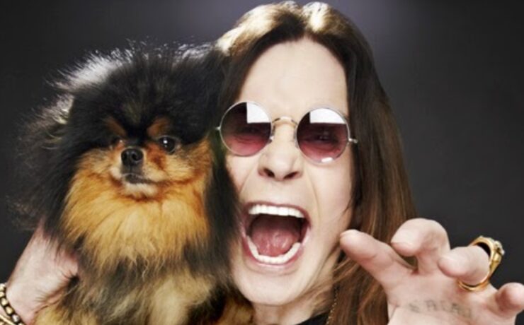 Ozzy Osbourne e cachorro da raça Lulu da Pomerânia (divulgação)