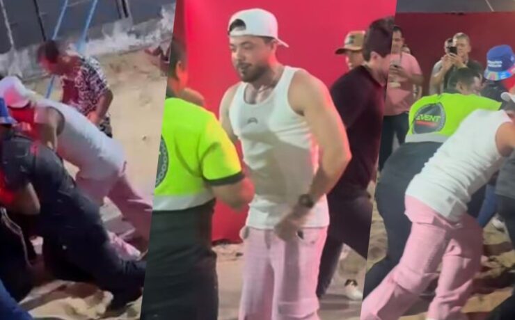 Wesley Safadão atola carro no Fortal e e tem que empurrar (Reprodução YouTube)