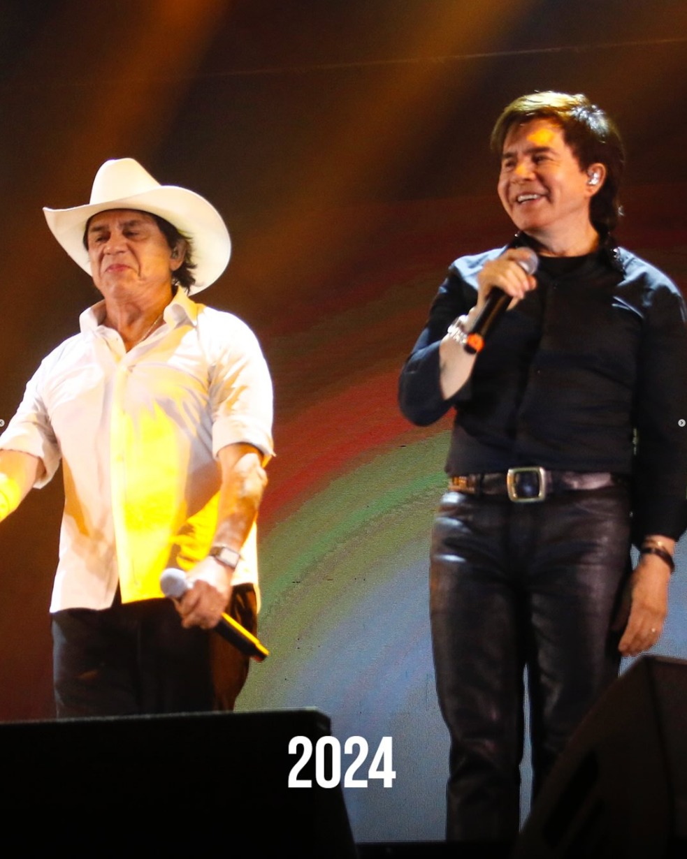 Trend "há quanto tempo vocês cantam juntos" com Chitãozinho e Xororó (Divulgacão/Instagram)