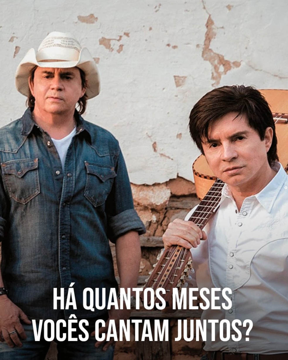 Trend "há quanto tempo vocês cantam juntos" com Chitãozinho e Xororó (Divulgacão/Instagram)