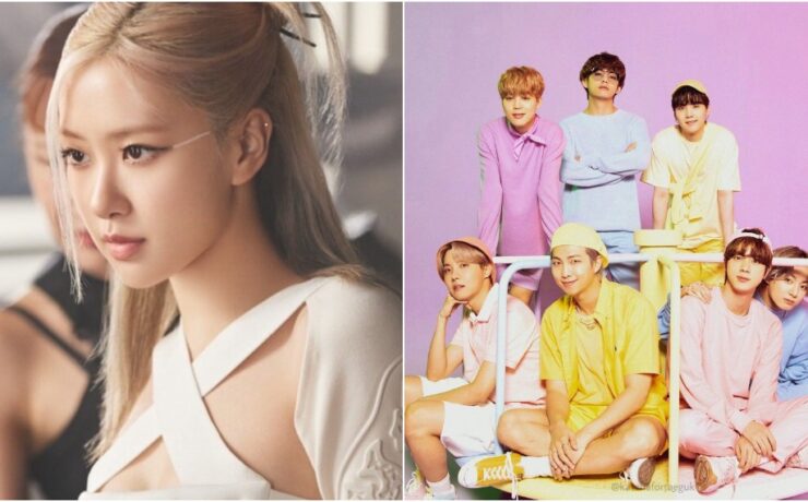 Rosé, do BLACKPINK, e BTS