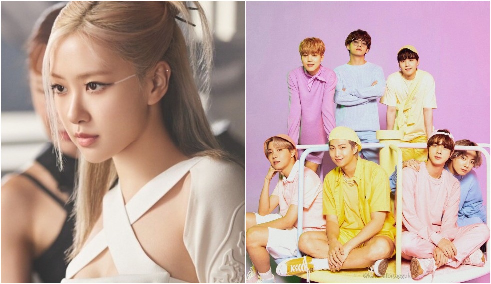 Rosé, do BLACKPINK, e BTS