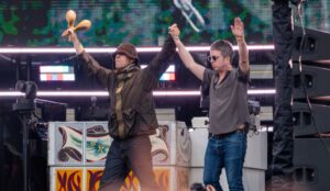 Liam e Noel Gallagher, do Oasis