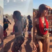Anitta no Xingu (Reprodução Instagram Mídia Indígena)