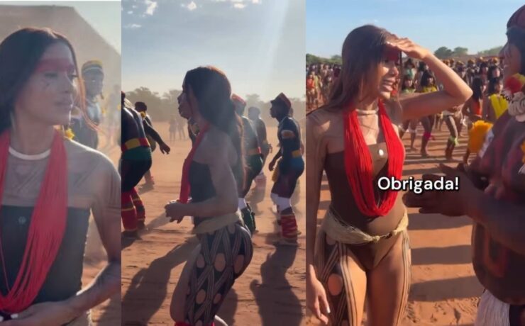 Anitta no Xingu (Reprodução Instagram Mídia Indígena)