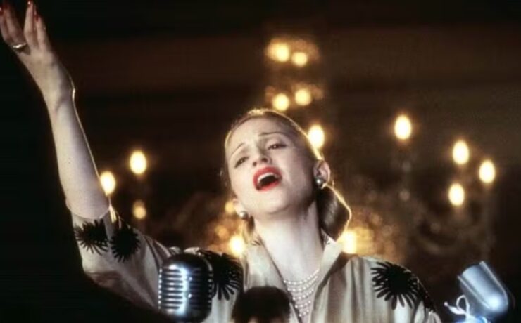 Madonna é a estrela de "Evita"(1996) (Divulgação)