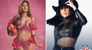 Karol G e Ana Castela na NFL (Instagram)